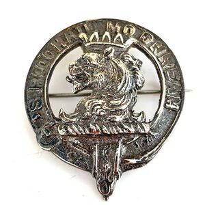 Antique Scottish Highland Clan Gregor/MacGregor Crest Badge Pin